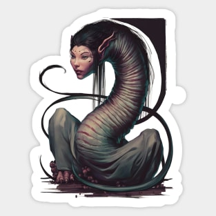 Rokurokubi Japanese Horror Yokai Sticker